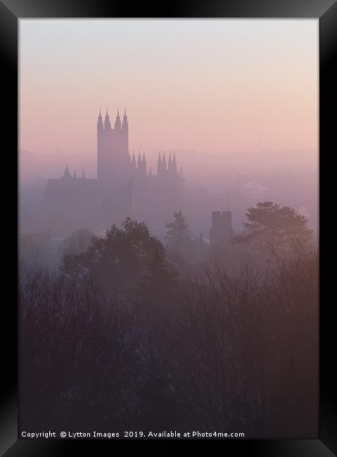 Canterbury at dawn Framed Print by Wayne Lytton
