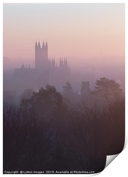 Canterbury at dawn Print by Wayne Lytton