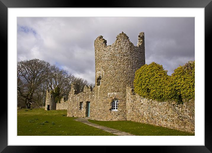 Penrhys Castle Framed Mounted Print by Brian Beckett