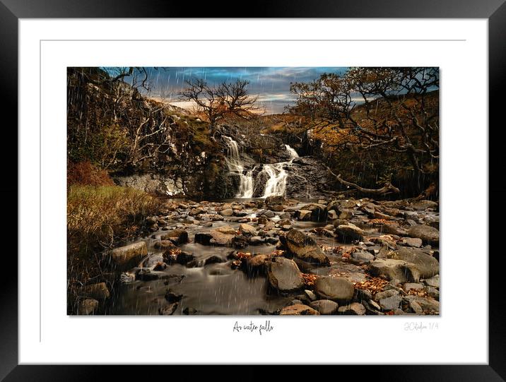 As water falls Framed Mounted Print by JC studios LRPS ARPS