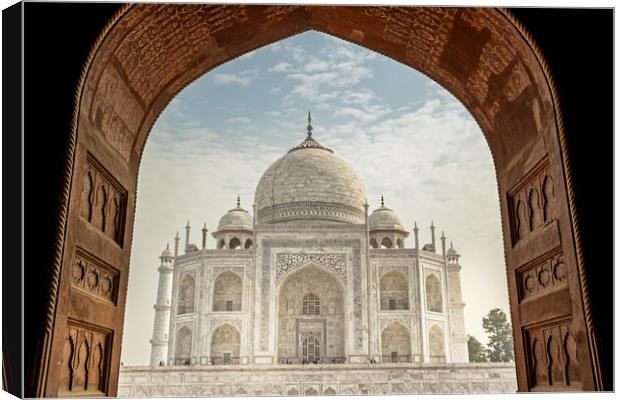 The Taj Mahal Canvas Print by Thomas Herzog