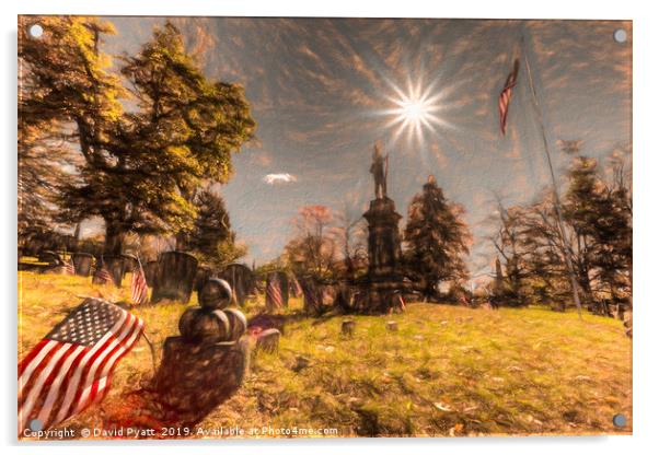 Civil War Union Memorial Art Acrylic by David Pyatt