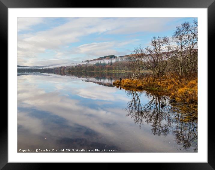 Loch Meiklie After the Rain Framed Mounted Print by Iain MacDiarmid