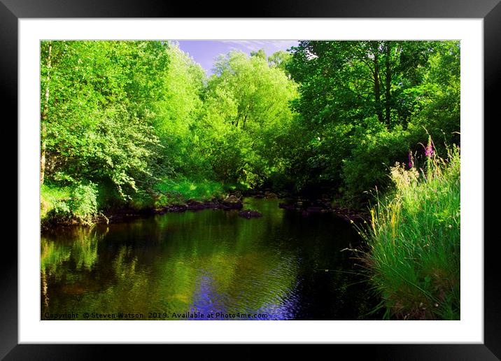 River Washburn Framed Mounted Print by Steven Watson