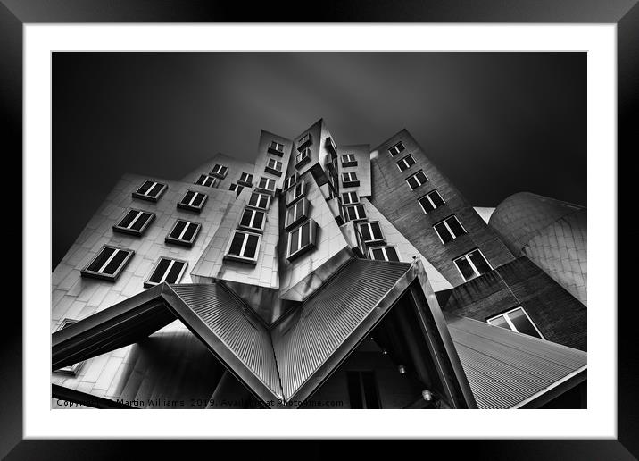 The Ray and Maria Stata Center, MIT Framed Mounted Print by Martin Williams