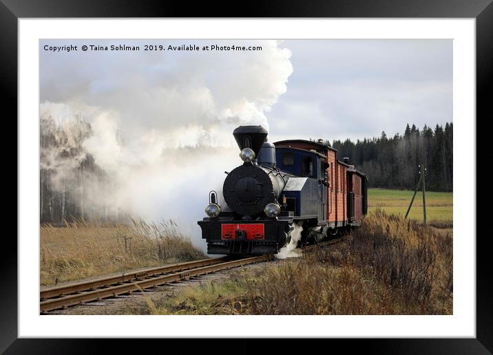 Steam Train Sohvi HKR5 Travel Framed Mounted Print by Taina Sohlman