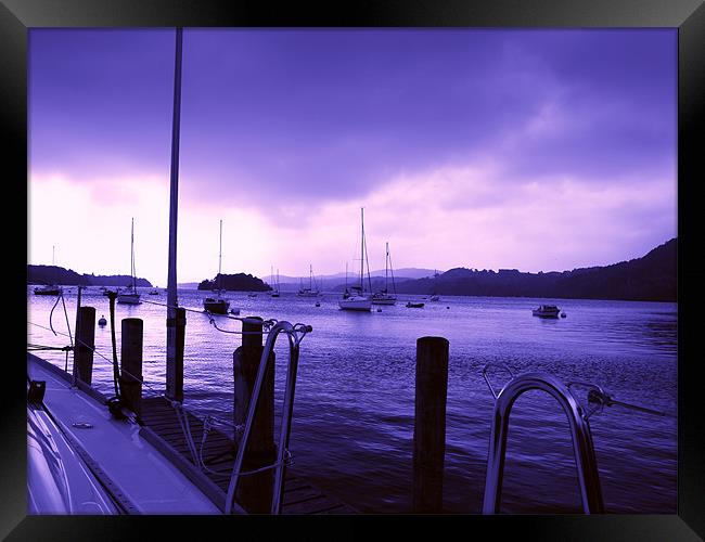 Windermere at Dusk Framed Print by William Coulthard