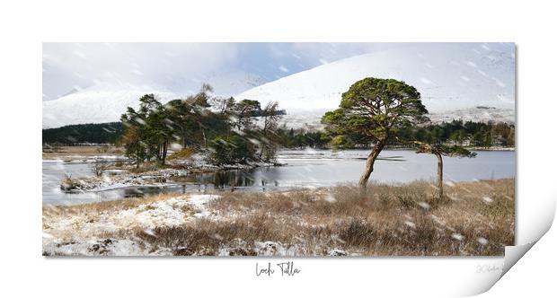Loch Tulla in winter coat Print by JC studios LRPS ARPS