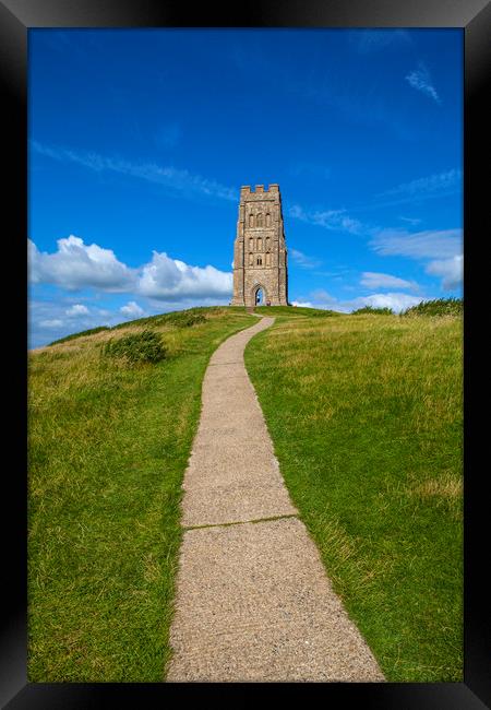 Glastonbury Tor in Somerset Framed Print by Chris Dorney