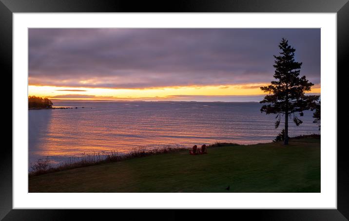 Charlos Cove Dawn, Nova Scotia, Canada Framed Mounted Print by Mark Llewellyn