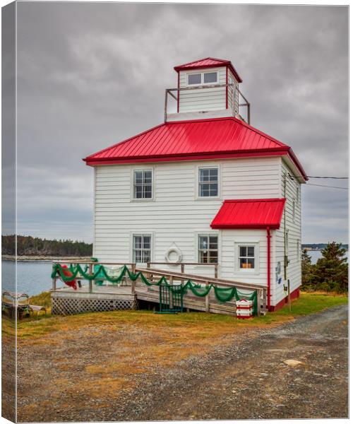 Port Bickerton Lighthouse, Guysborough, Nova Scoti Canvas Print by Mark Llewellyn