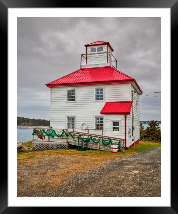 Port Bickerton Lighthouse, Guysborough, Nova Scoti Framed Mounted Print by Mark Llewellyn