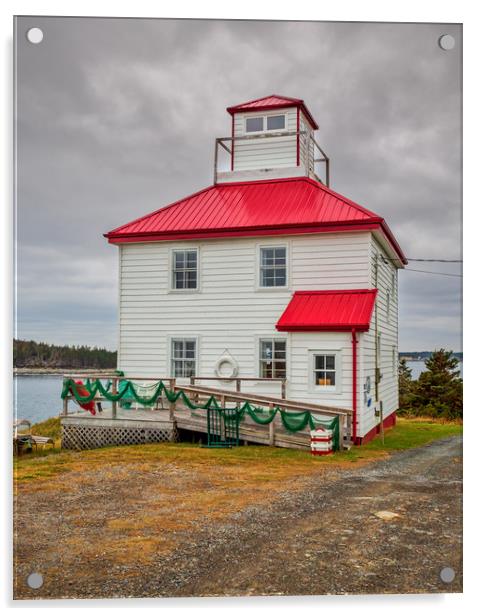 Port Bickerton Lighthouse, Guysborough, Nova Scoti Acrylic by Mark Llewellyn