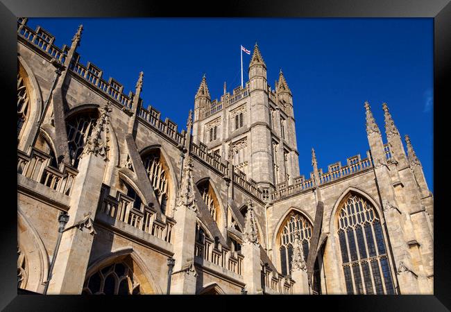 Bath Abbey in Somerset Framed Print by Chris Dorney