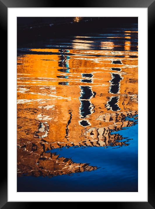 Venice Reflections. Framed Mounted Print by Maggie McCall