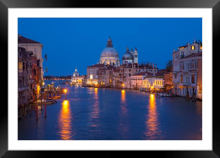 View from Ponte dell'Accademia in Venice Framed Mounted Print by Chris Dorney