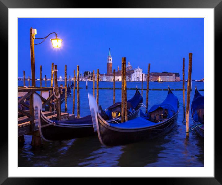 View Towards San Giorgio Maggiore from the Main Is Framed Mounted Print by Chris Dorney