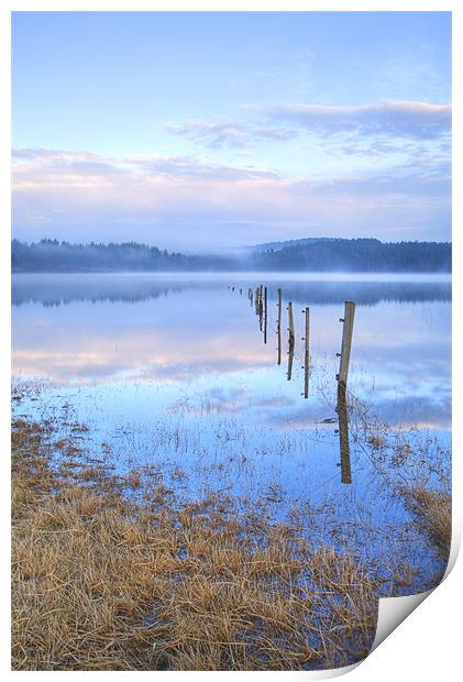 Palsko Lake, Pivka lakes, Slovenia Print by Ian Middleton