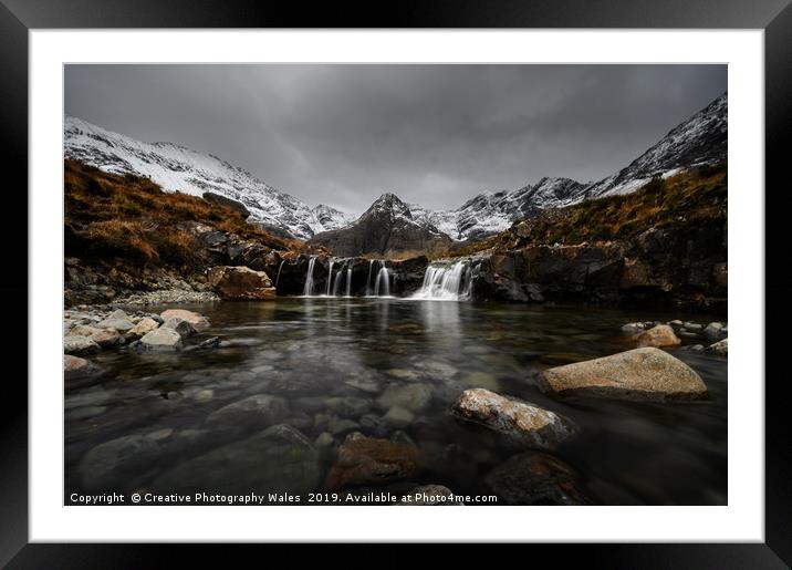 The Fairy Pools on Isle of Skye Framed Mounted Print by Creative Photography Wales