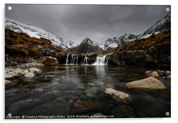 The Fairy Pools on Isle of Skye Acrylic by Creative Photography Wales