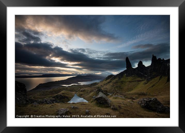 The Old Man of Storr at Dawn Framed Mounted Print by Creative Photography Wales