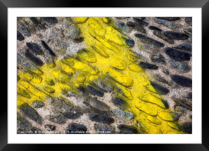 Yellow line Framed Mounted Print by Graham Moore