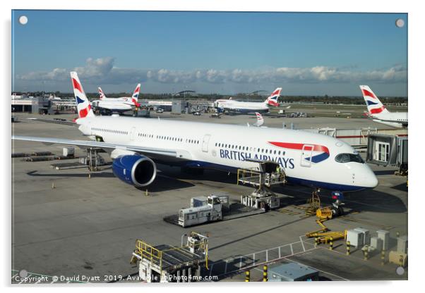British Airways Airbus A350 Acrylic by David Pyatt