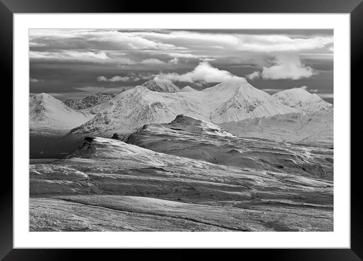 The Cuillin and The Trotternish Ridge Isle of Skye Framed Mounted Print by Derek Beattie