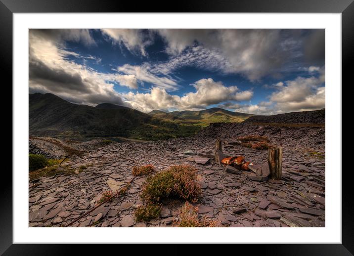 Industrial Beauty in Snowdonia Framed Mounted Print by Ian Homewood
