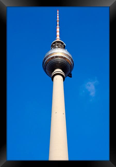 Fernsehturm TV Tower in Berlin Framed Print by Chris Dorney