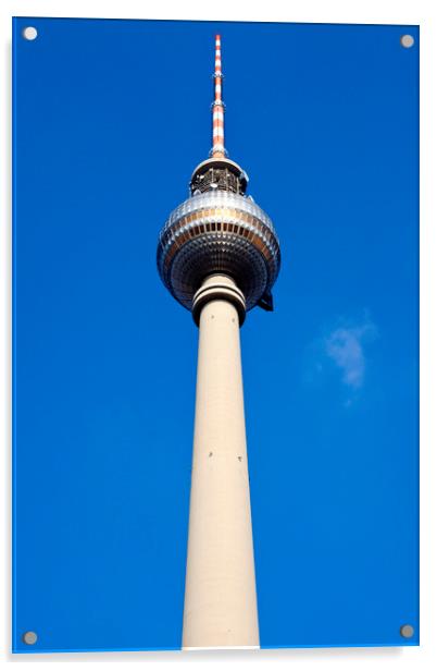 Fernsehturm TV Tower in Berlin Acrylic by Chris Dorney