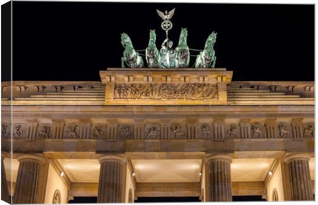The Brandenburg Gate in Berlin Canvas Print by Chris Dorney