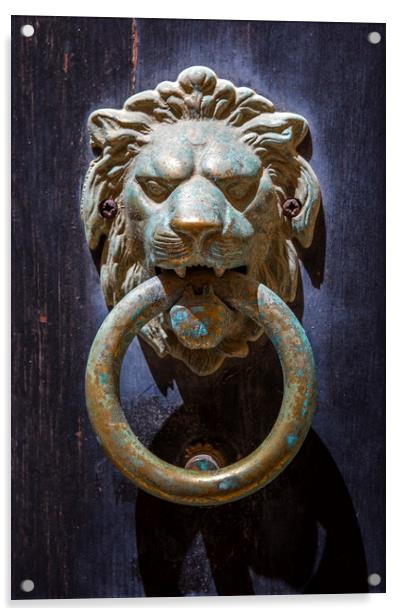 Door Knocker in Mdina Acrylic by Chris Dorney