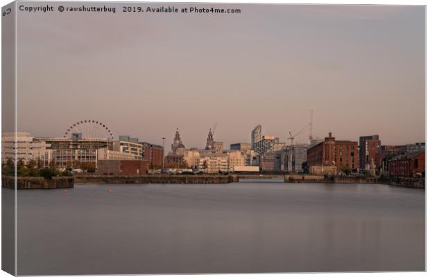 Liverpool Skyline Canvas Print by rawshutterbug 