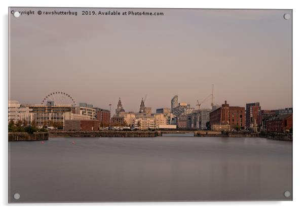 Liverpool Skyline Acrylic by rawshutterbug 
