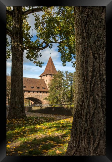 Old Town in Nuremberg  Framed Print by Chris Dorney