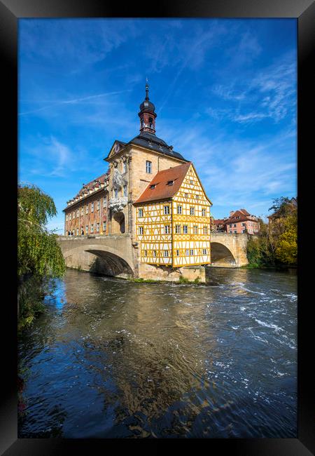 Altes Rathaus in Bamberg Framed Print by Chris Dorney