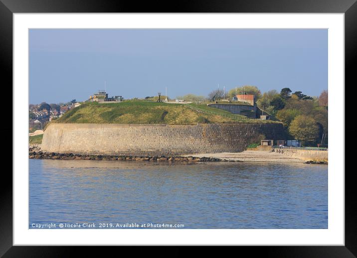 Nothe Fort Framed Mounted Print by Nicola Clark