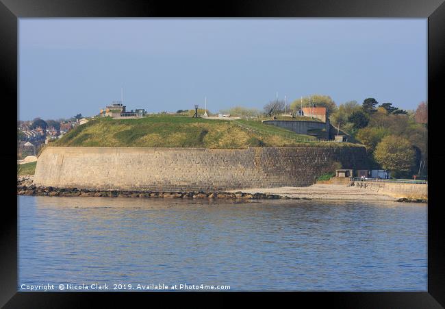 Nothe Fort Framed Print by Nicola Clark