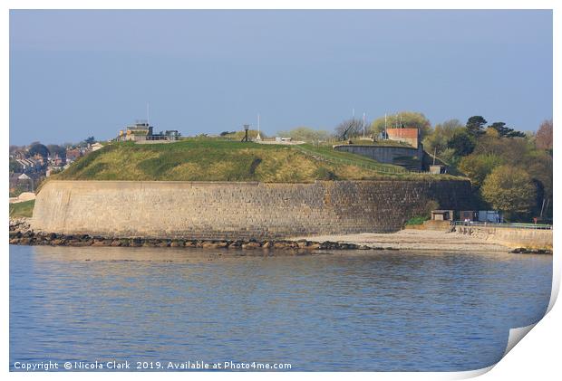 Nothe Fort Print by Nicola Clark