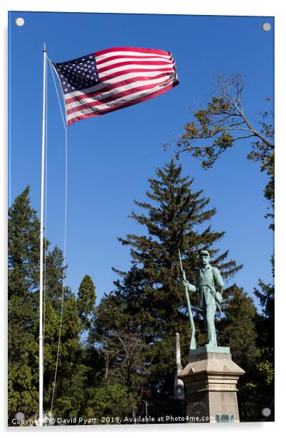 Civil War Union Monument Sleepy Hollow Acrylic by David Pyatt