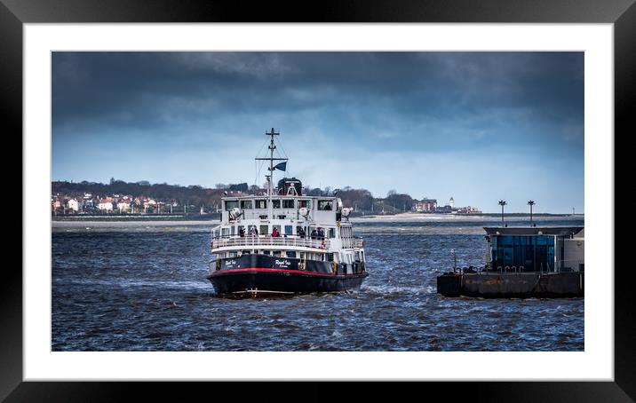 Ferry cross the Mersey, Liverpool Framed Mounted Print by George Robertson