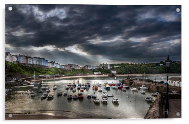 Tenby Harbour  Acrylic by paul holt