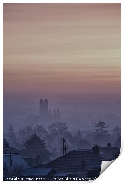Twilight Canterbury Print by Wayne Lytton