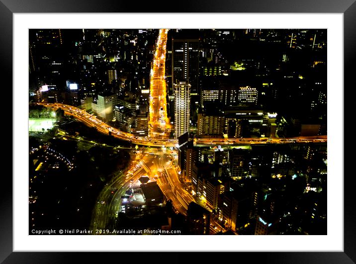 The City Never Sleeps Framed Mounted Print by Neil Parker