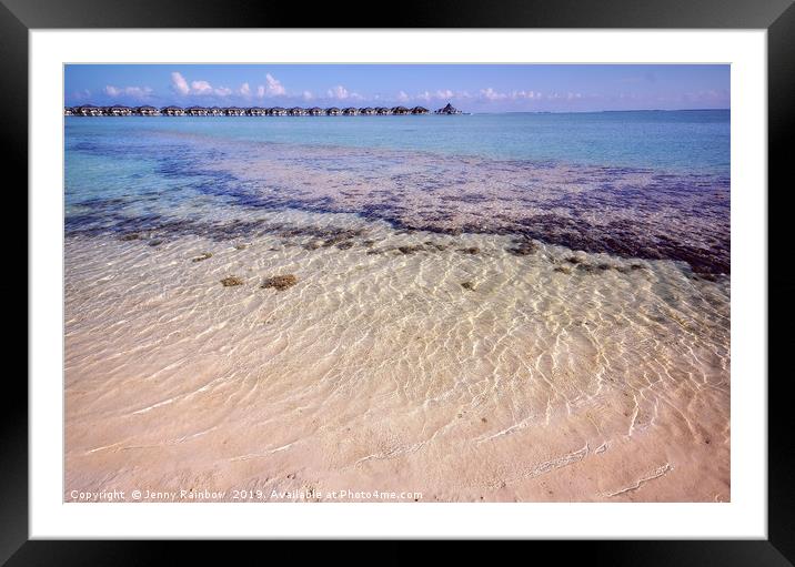 Water Attraction. Tropical Maldives                Framed Mounted Print by Jenny Rainbow