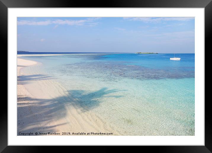 Endless Blues. Light and Shadows 1 Framed Mounted Print by Jenny Rainbow