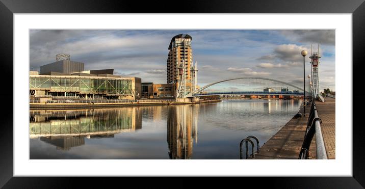Salford Quays, Greater Manchester Framed Mounted Print by Ian Homewood