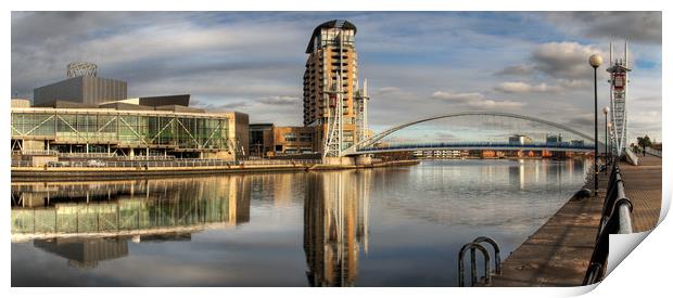 Salford Quays, Greater Manchester Print by Ian Homewood