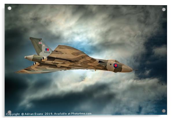 Avro Vulcan Aircraft Acrylic by Adrian Evans